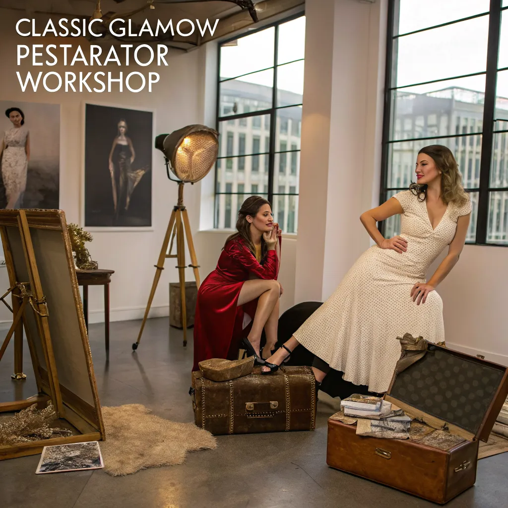 Classic glamour illustration workshop preview